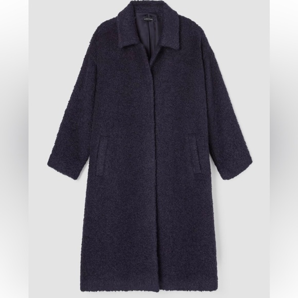 Eileen Fisher alpaca boucle classic collared winter coat size XL - Picture 5 of 12